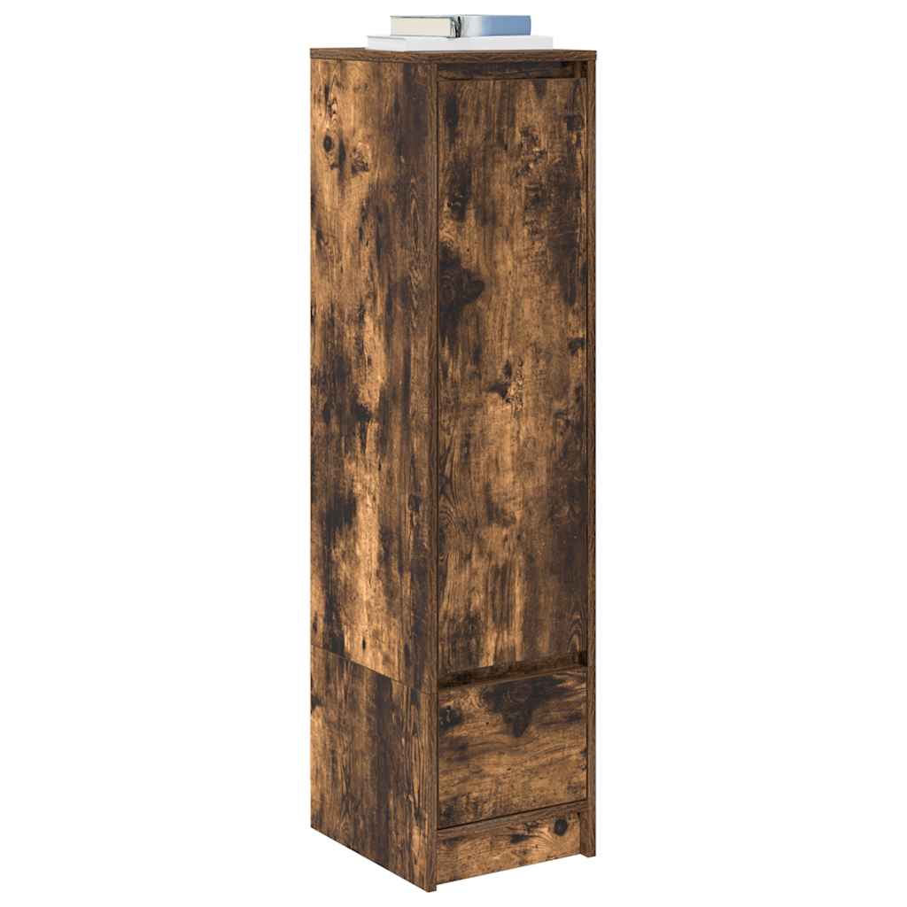 vidaXL Komoda z drewna klejonego dąb wędzony 29,5x34x119,5 cm