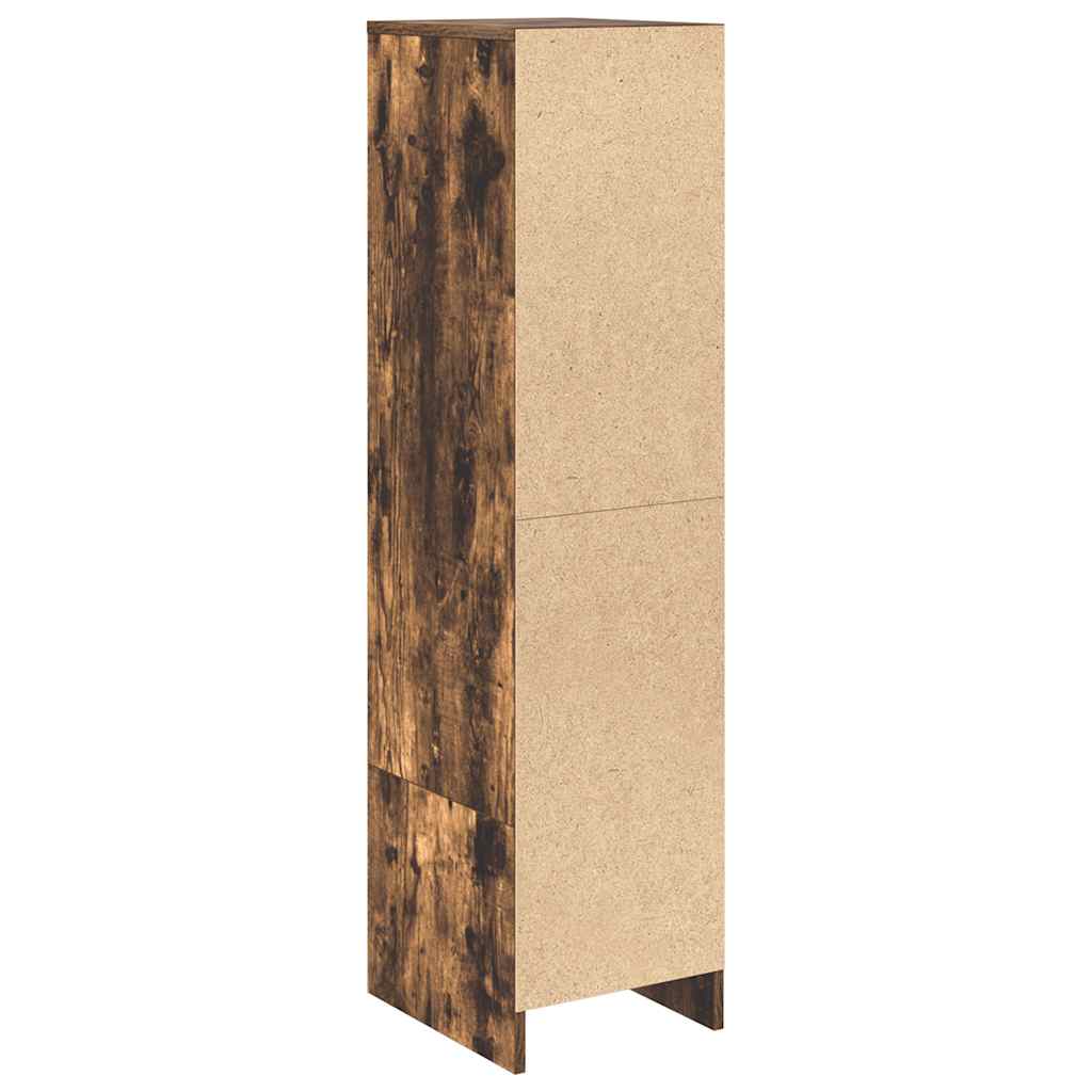 vidaXL Komoda z drewna klejonego dąb wędzony 29,5x34x119,5 cm