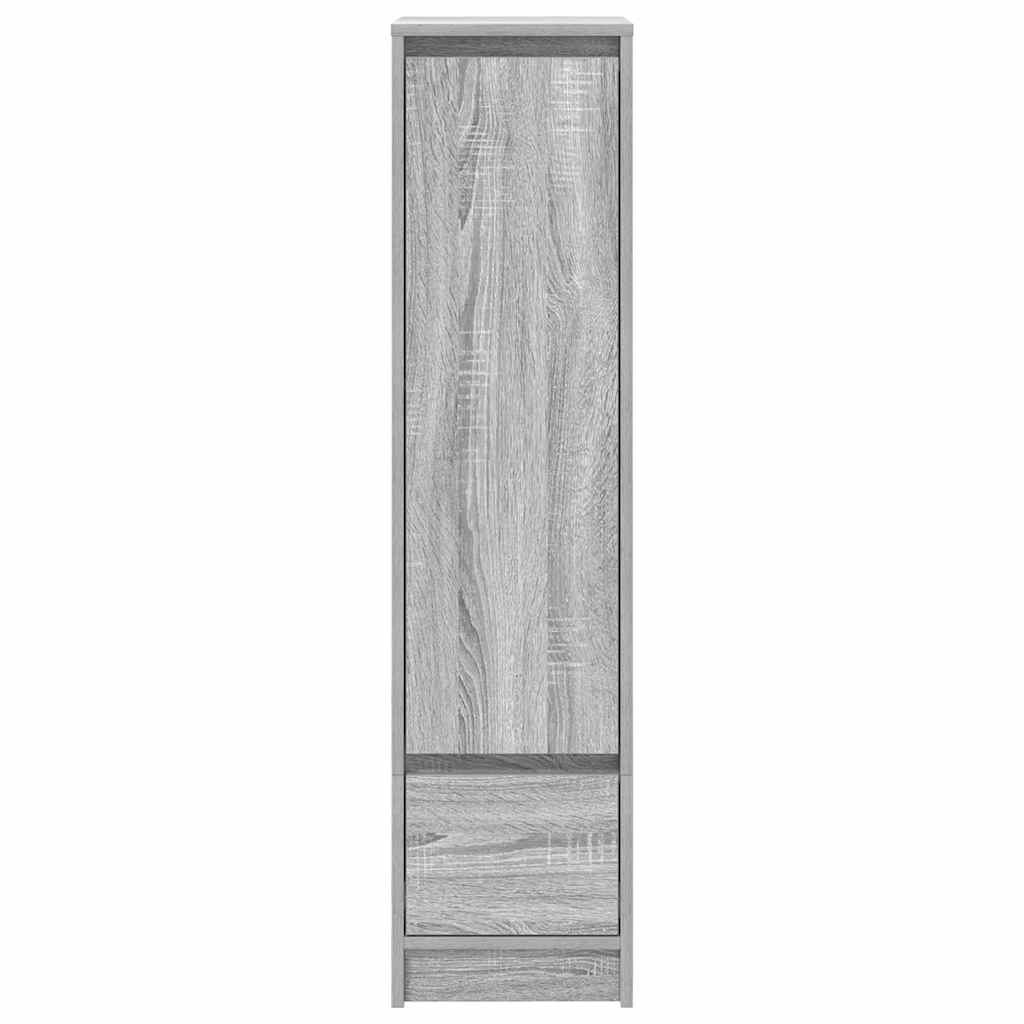 vidaXL Komoda Szara Sonoma 29,5x34x119,5 cm Drewno klejone