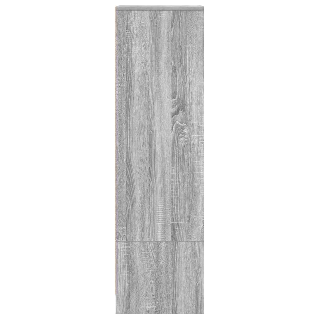 vidaXL Komoda Szara Sonoma 29,5x34x119,5 cm Drewno klejone