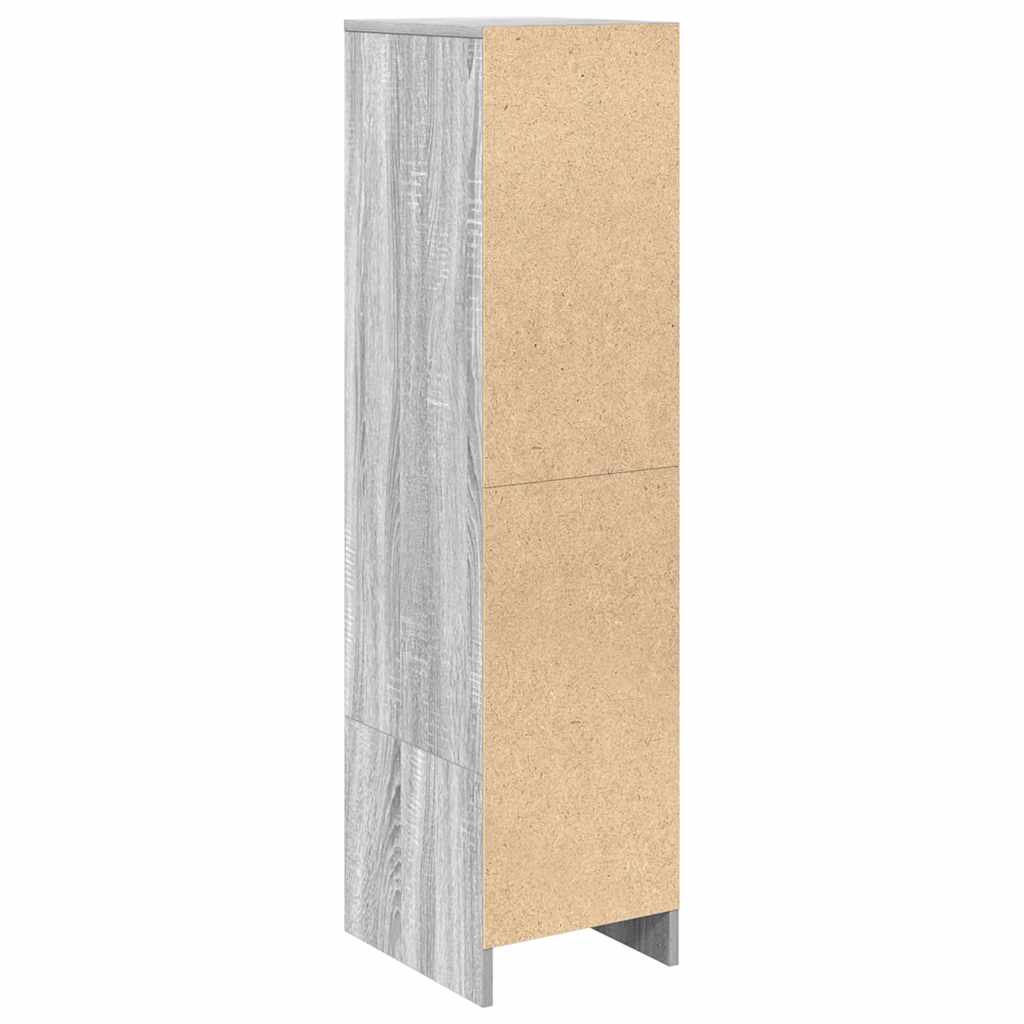vidaXL Komoda Szara Sonoma 29,5x34x119,5 cm Drewno klejone