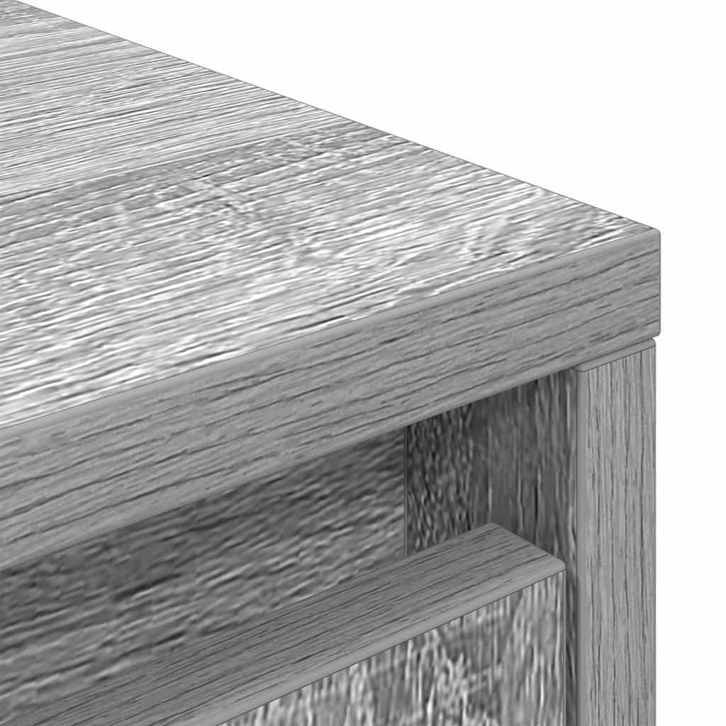 vidaXL Komoda Szara Sonoma 29,5x34x119,5 cm Drewno klejone
