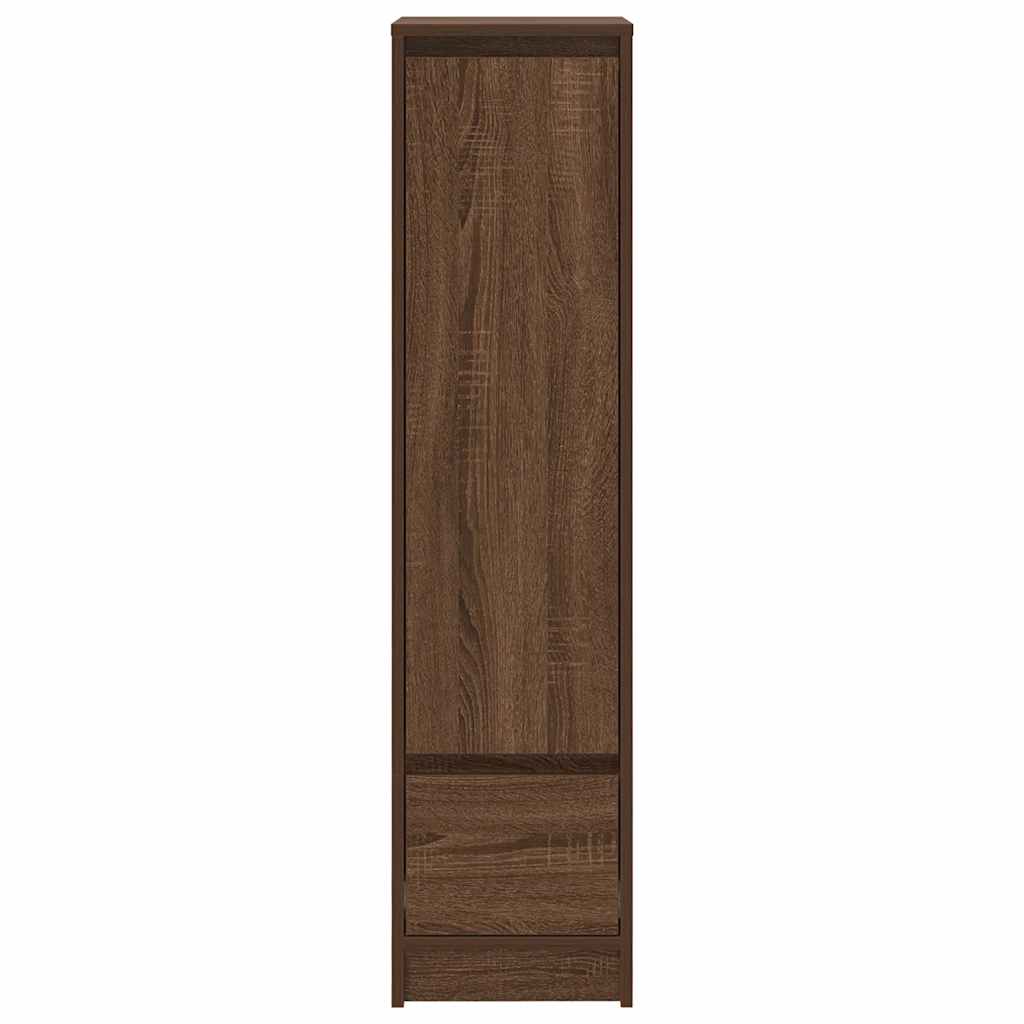 vidaXL Komoda Brązowy Dąb 29,5x34x119,5 cm Drewno klejone