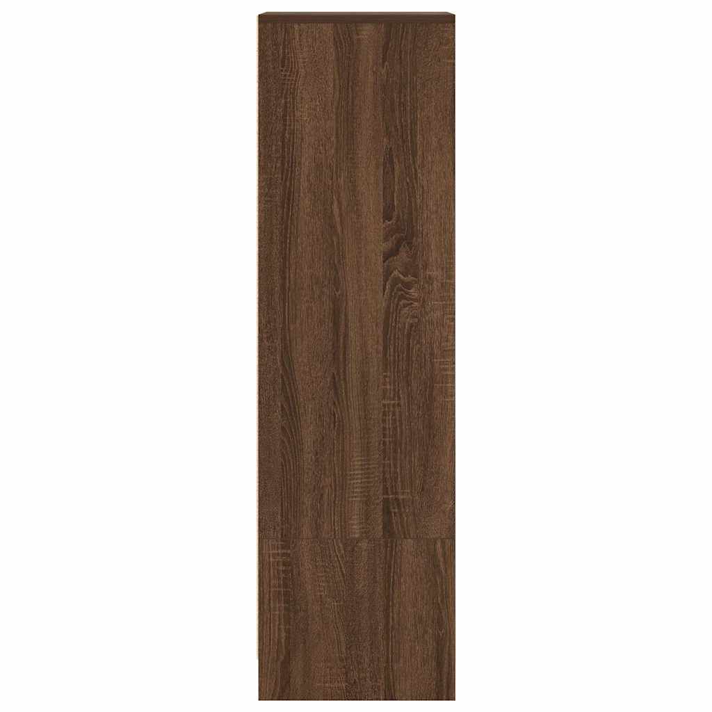 vidaXL Komoda Brązowy Dąb 29,5x34x119,5 cm Drewno klejone