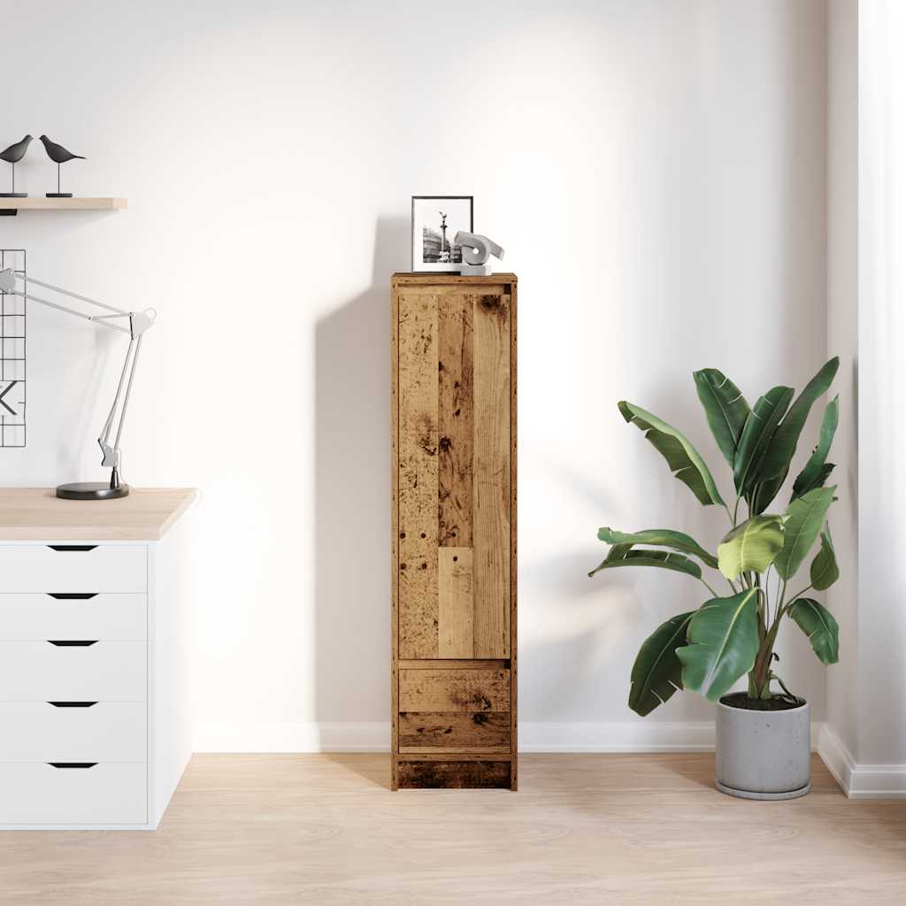 vidaXL Komoda Stare drewno 29,5x34x119,5 cm Drewno klejone