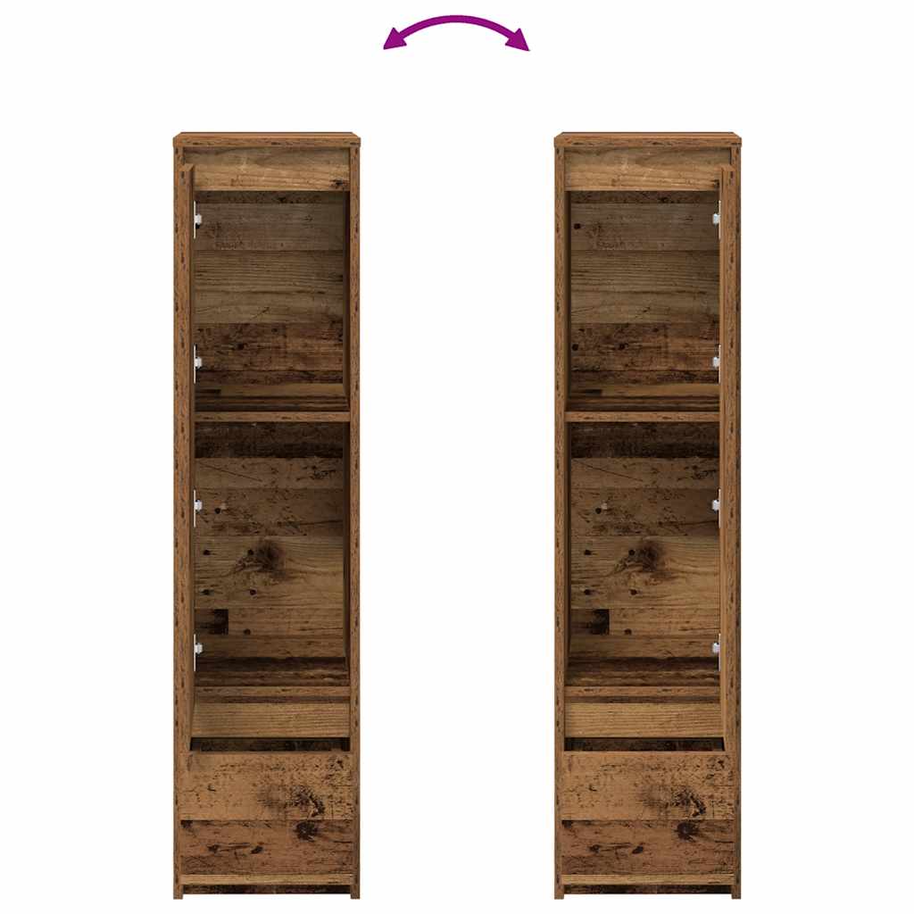vidaXL Komoda Stare drewno 29,5x34x119,5 cm Drewno klejone