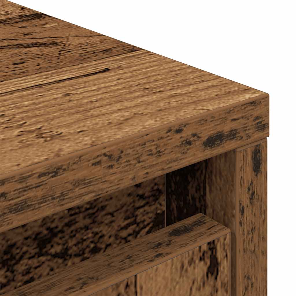 vidaXL Komoda Stare drewno 29,5x34x119,5 cm Drewno klejone