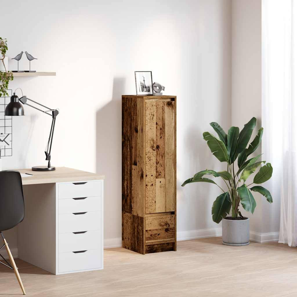 vidaXL Komoda Stare drewno 29,5x34x119,5 cm Drewno klejone