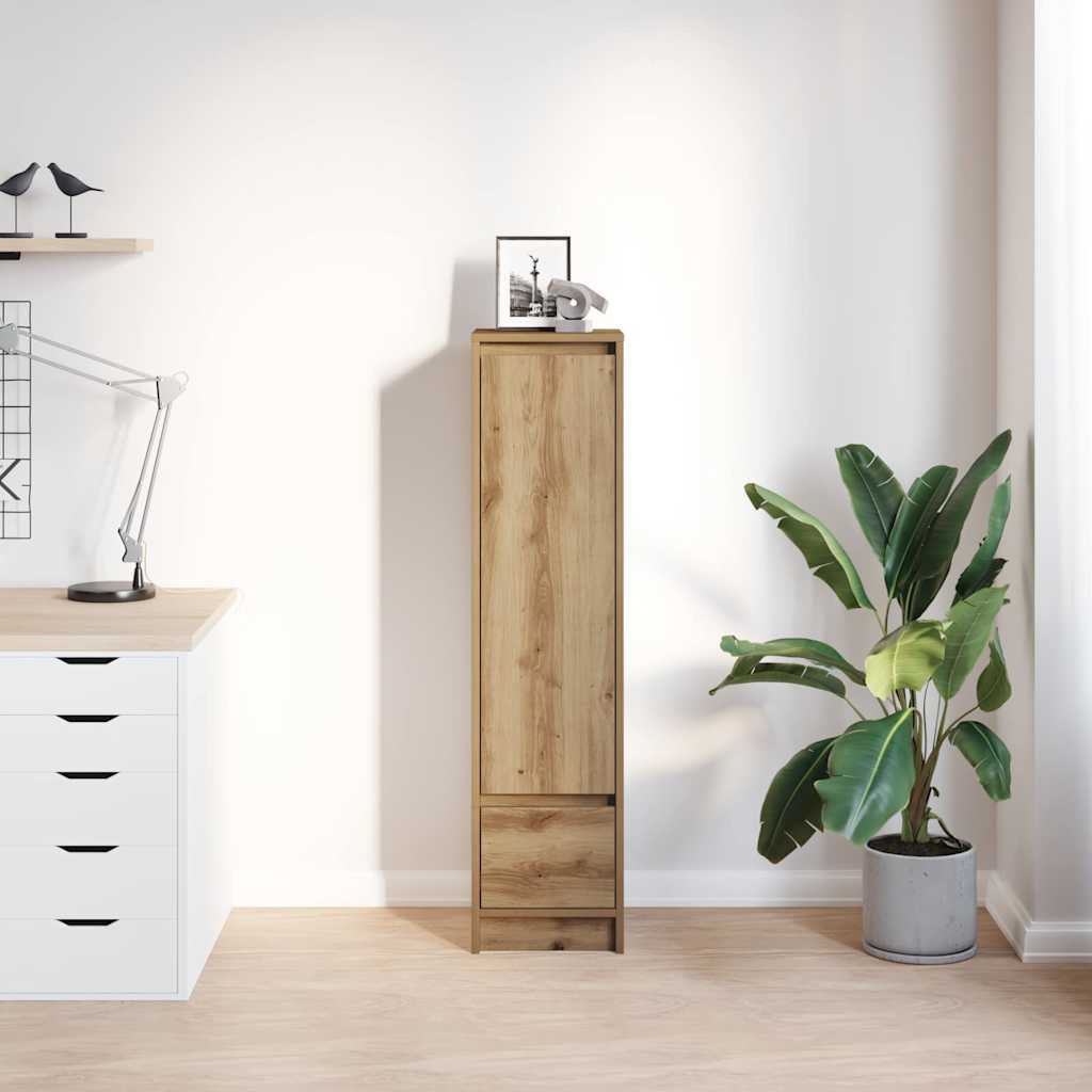 vidaXL Komoda Artisan Oak 29,5x34x119,5 cm Drewno klejone