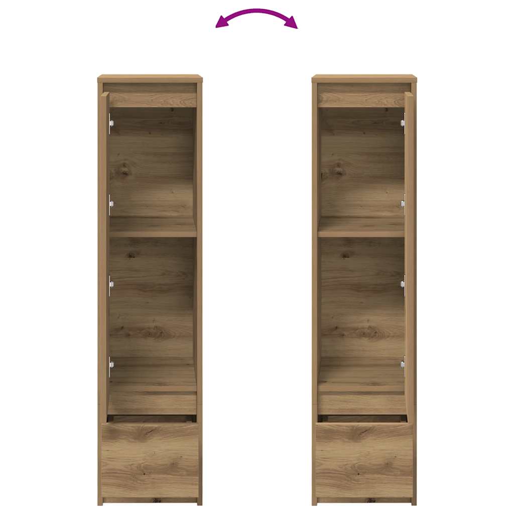 vidaXL Komoda Artisan Oak 29,5x34x119,5 cm Drewno klejone