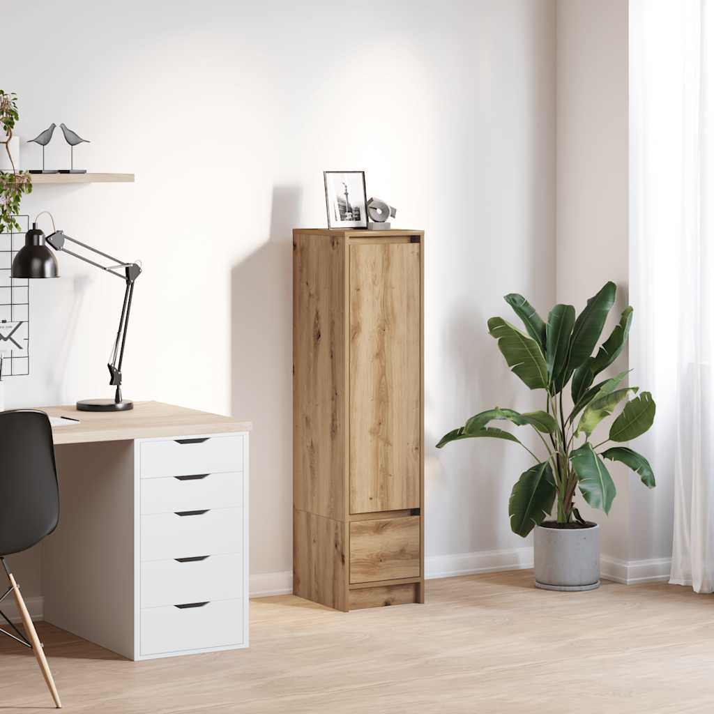 vidaXL Komoda Artisan Oak 29,5x34x119,5 cm Drewno klejone