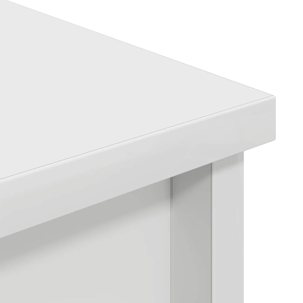 vidaXL Komoda biała 37,5x35x180 cm Drewno klejone