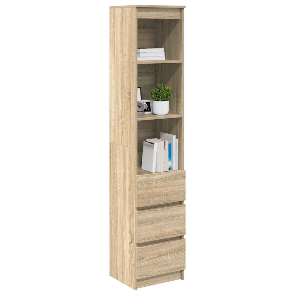 vidaXL Komoda Sonoma Oak 37,5x35x180 cm Drewno klejone