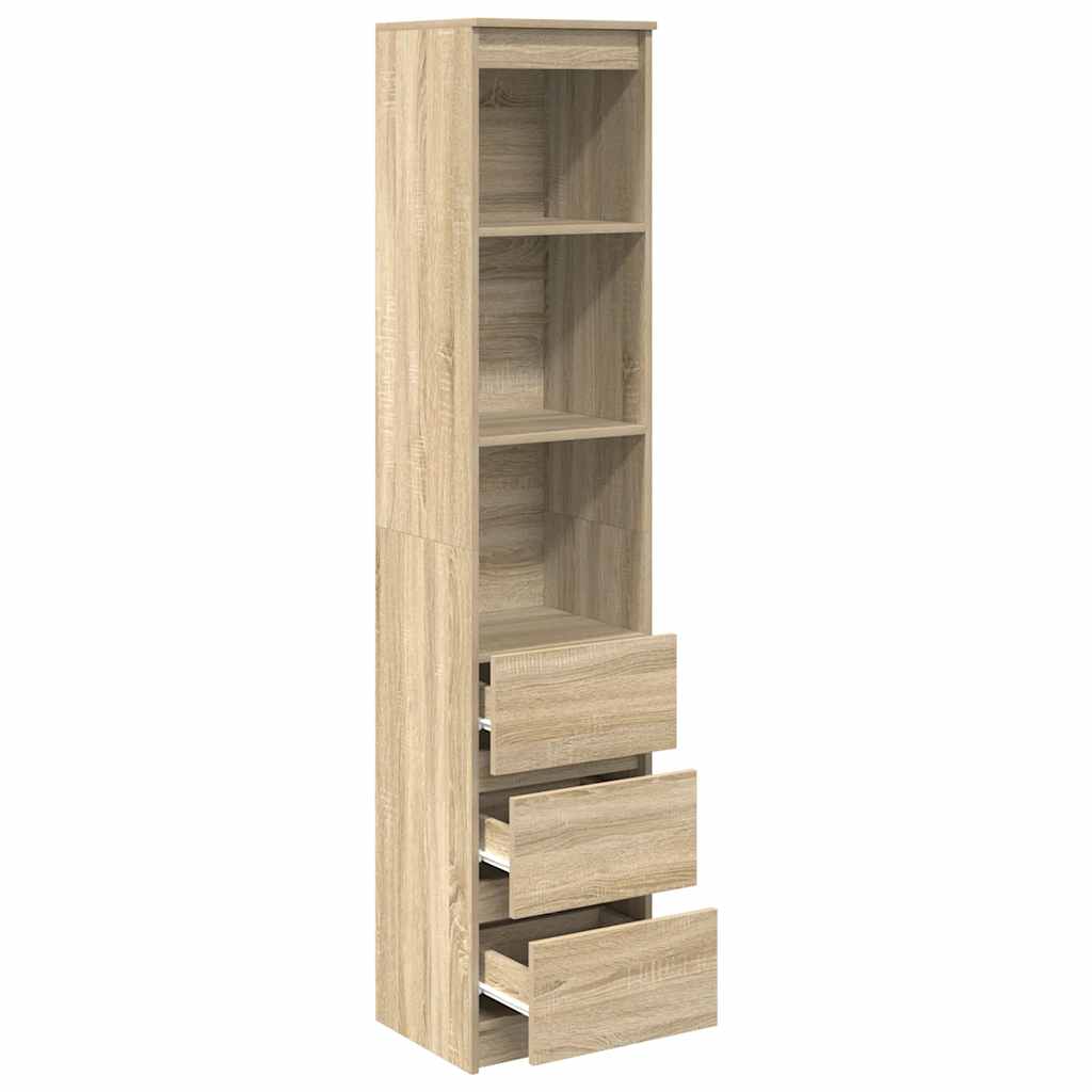 vidaXL Komoda Sonoma Oak 37,5x35x180 cm Drewno klejone