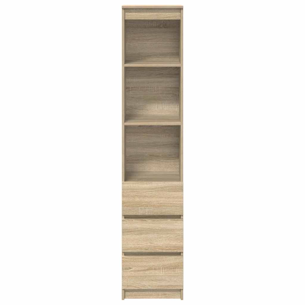 vidaXL Komoda Sonoma Oak 37,5x35x180 cm Drewno klejone