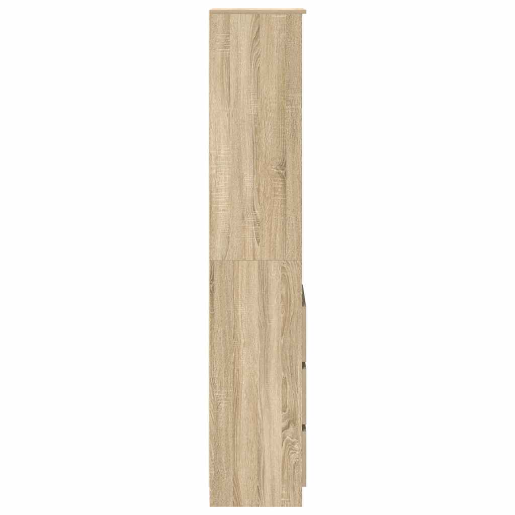 vidaXL Komoda Sonoma Oak 37,5x35x180 cm Drewno klejone