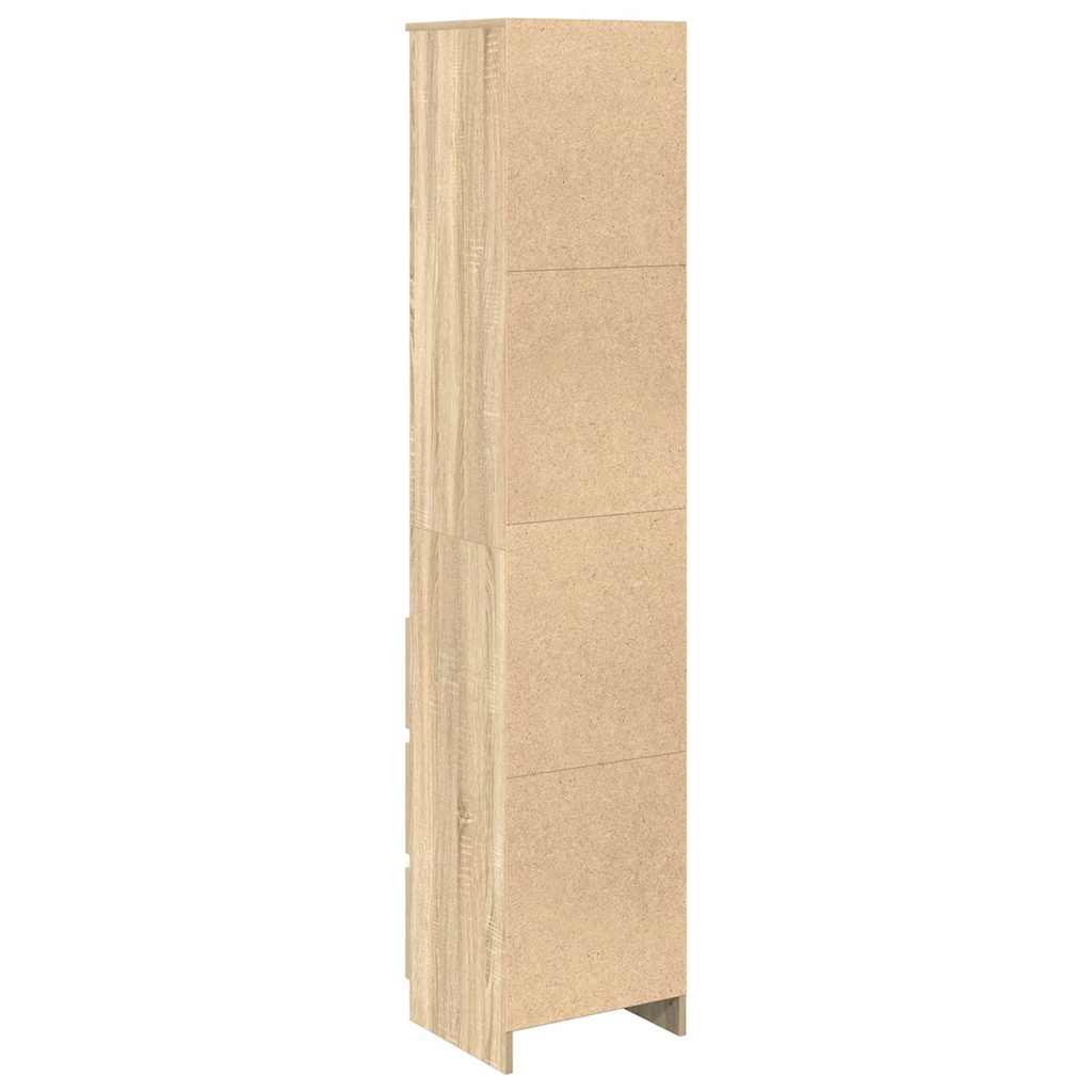 vidaXL Komoda Sonoma Oak 37,5x35x180 cm Drewno klejone