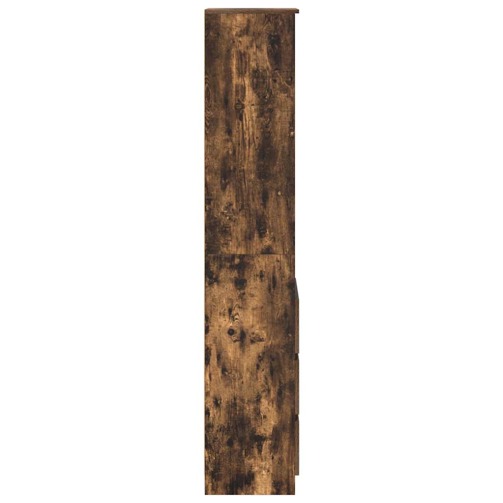 vidaXL Komoda z drewna klejonego dąb wędzony 37,5x35x180 cm