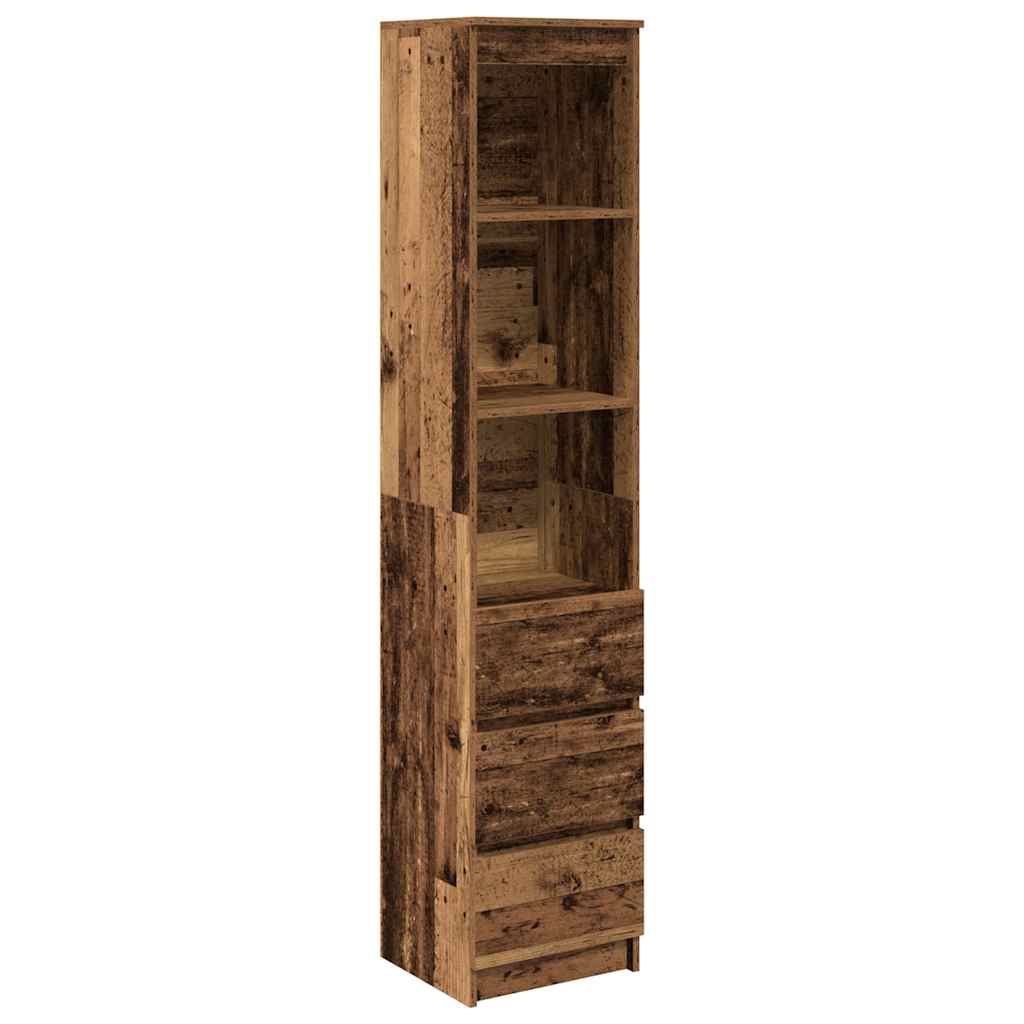 vidaXL Komoda Stara Drewno 37,5x35x180 cm Drewno klejone