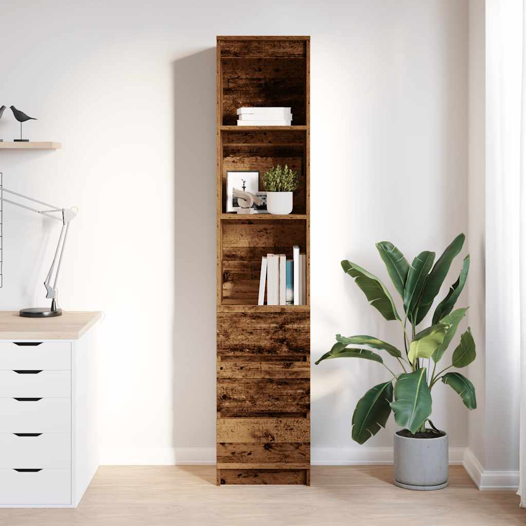vidaXL Komoda Stara Drewno 37,5x35x180 cm Drewno klejone
