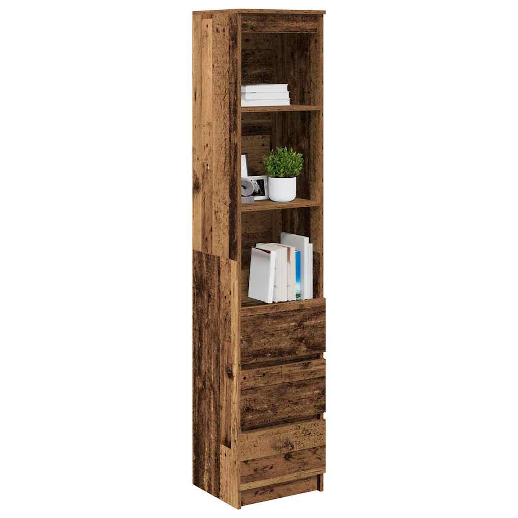 vidaXL Komoda Stara Drewno 37,5x35x180 cm Drewno klejone