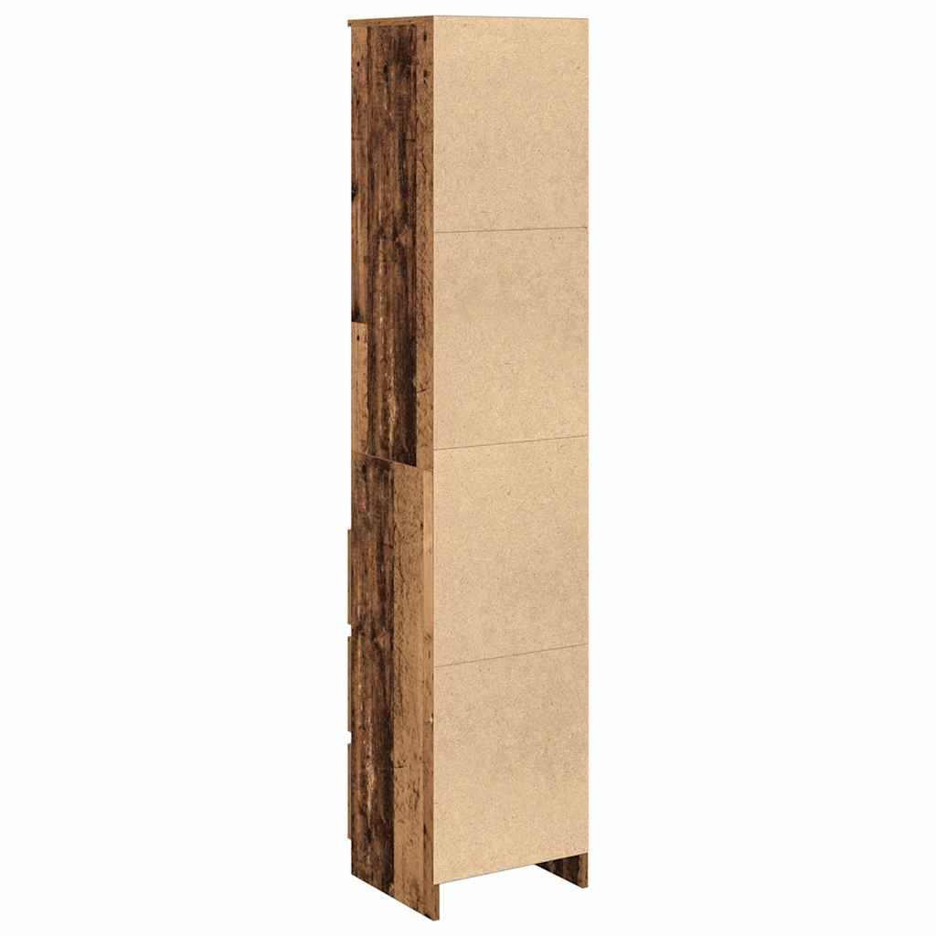 vidaXL Komoda Stara Drewno 37,5x35x180 cm Drewno klejone