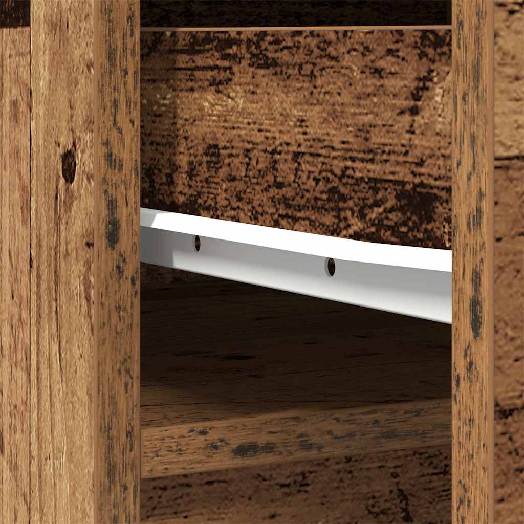 vidaXL Komoda Stara Drewno 37,5x35x180 cm Drewno klejone