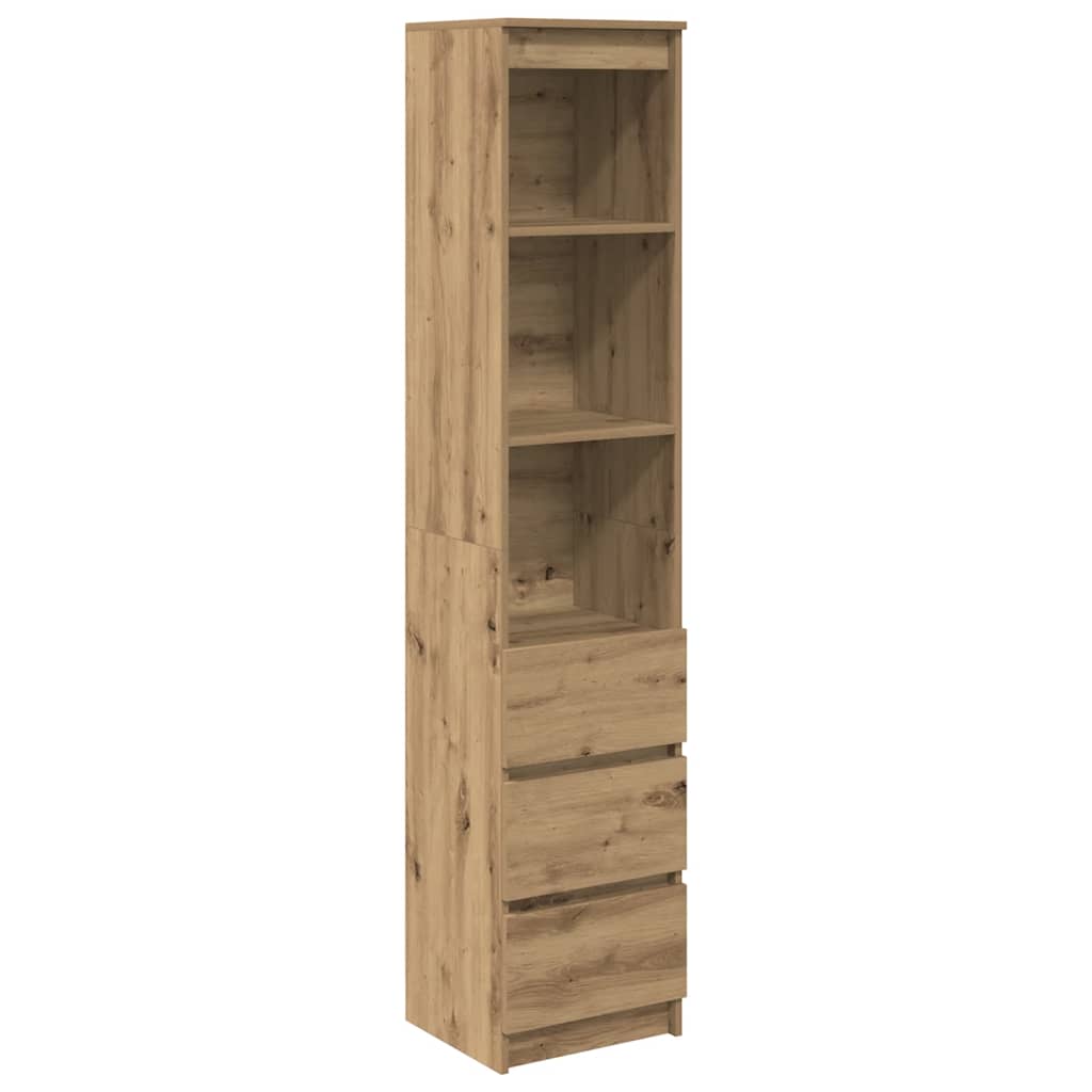 vidaXL Komoda Artisan Dąb 37,5x35x180 cm Drewno klejone