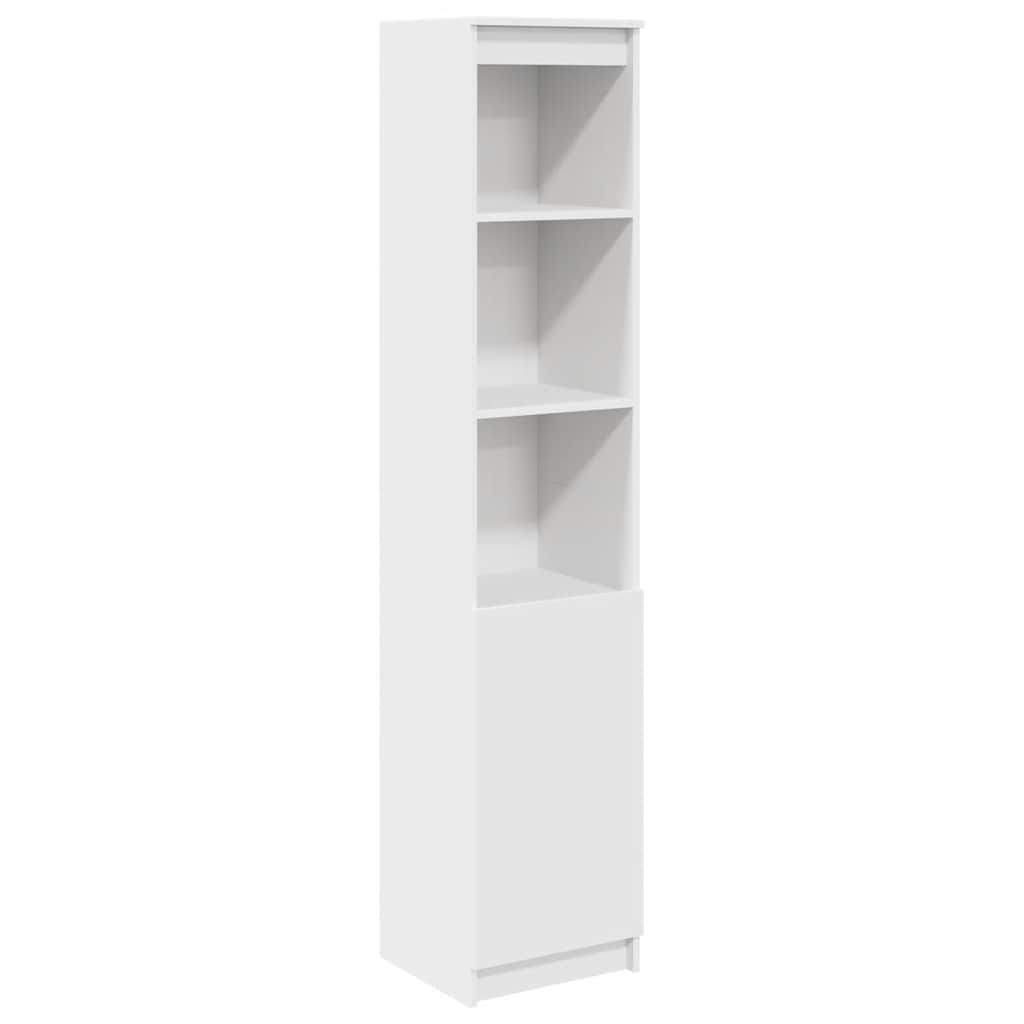 vidaXL Komoda biała 37,5x35x180 cm Drewno klejone