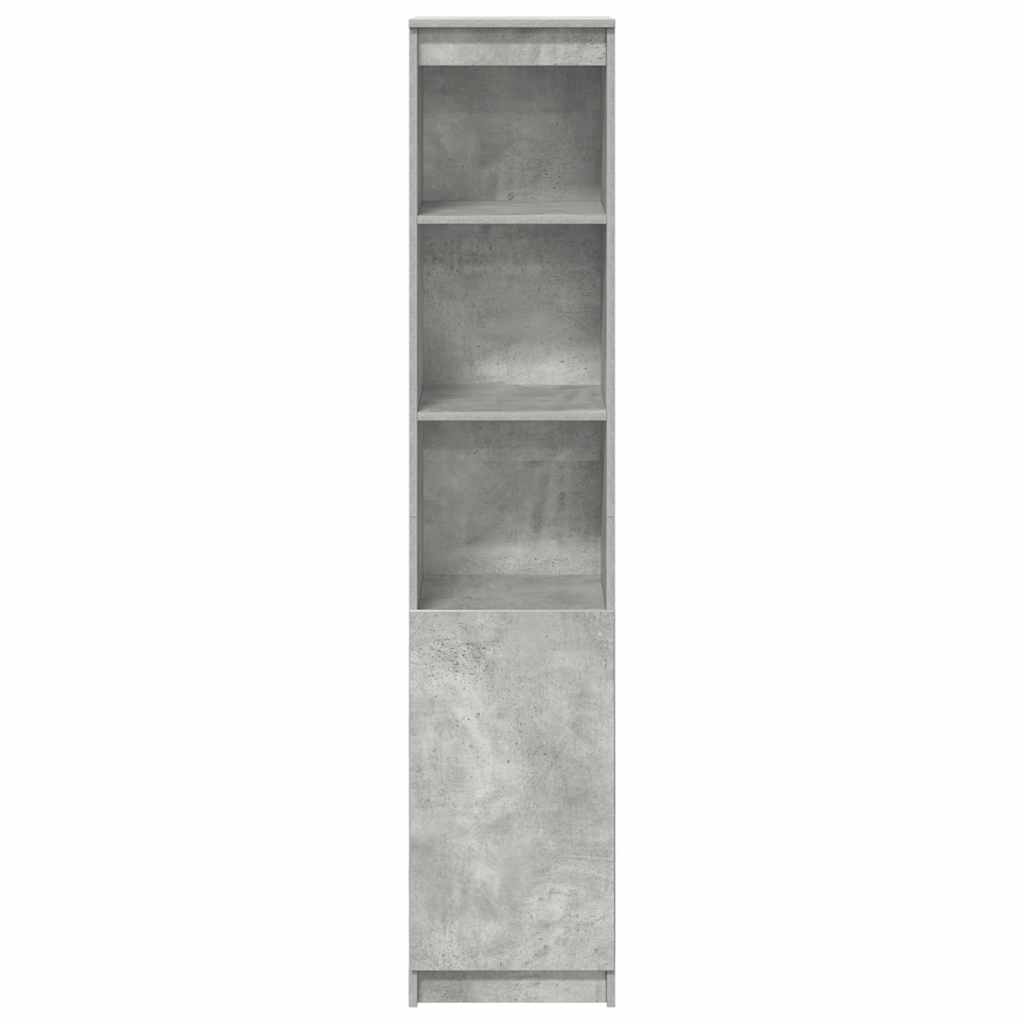 vidaXL Komoda betonowa szara 37,5x35x180 cm Drewno klejone