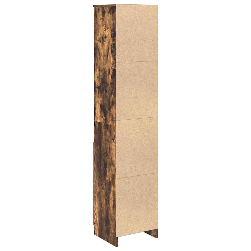vidaXL Komoda z drewna klejonego dąb wędzony 37,5x35x180 cm