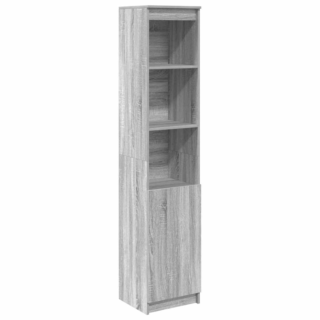 vidaXL Komoda Szara Sonoma 37,5x35x180 cm Drewno klejone