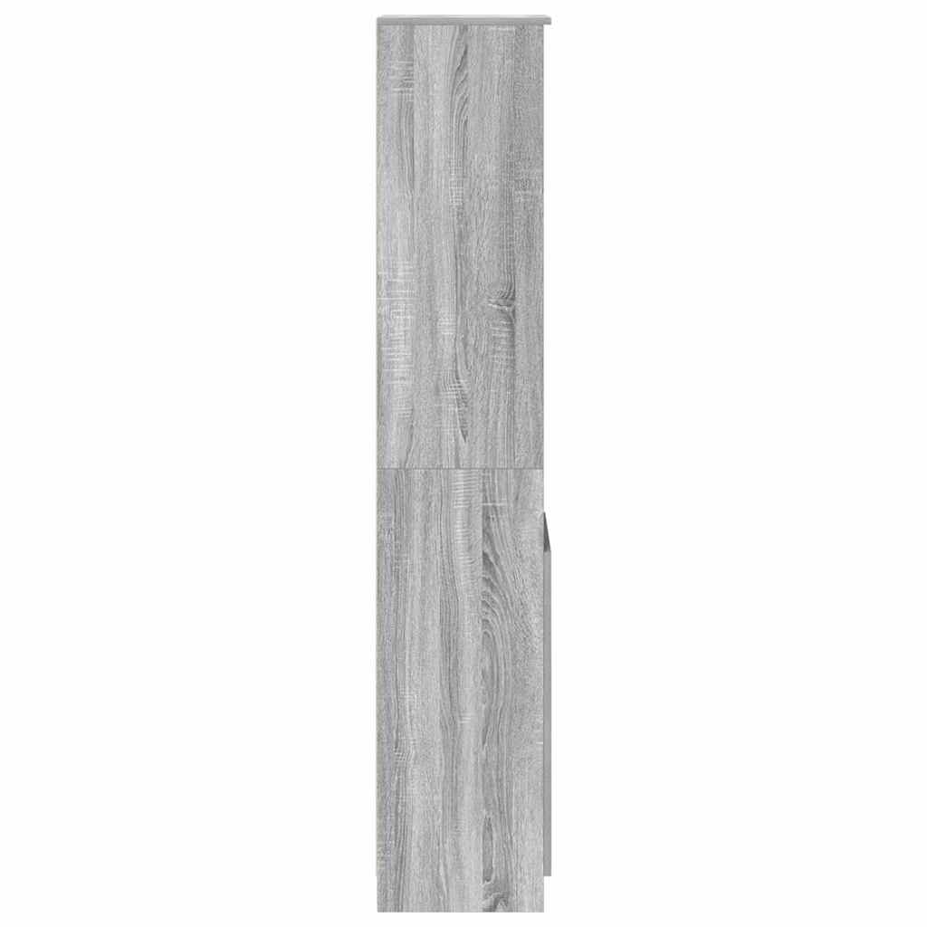 vidaXL Komoda Szara Sonoma 37,5x35x180 cm Drewno klejone