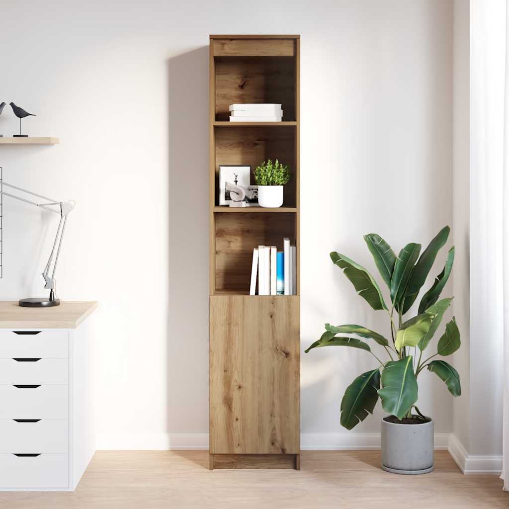 vidaXL Komoda Artisan Dąb 37,5x35x180 cm Drewno klejone