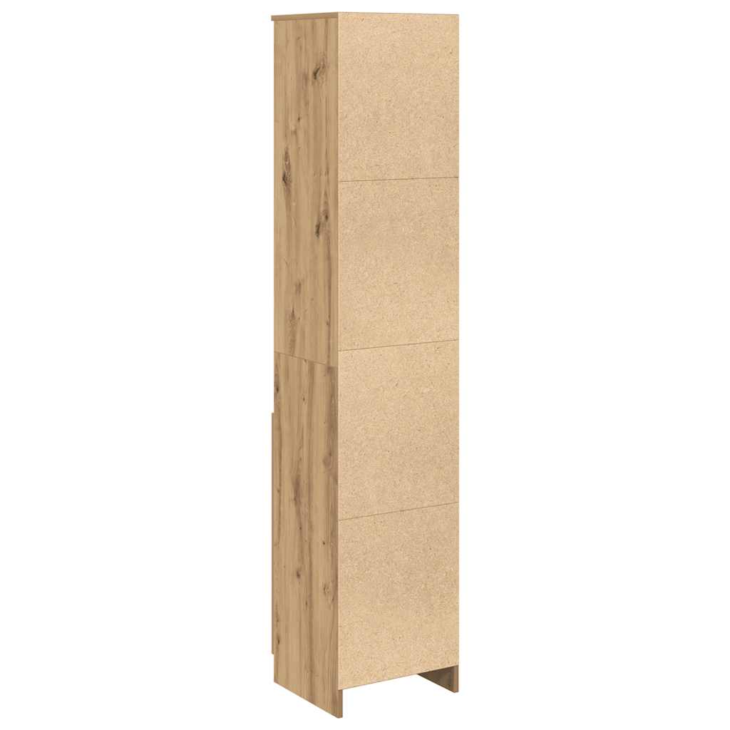 vidaXL Komoda Artisan Dąb 37,5x35x180 cm Drewno klejone