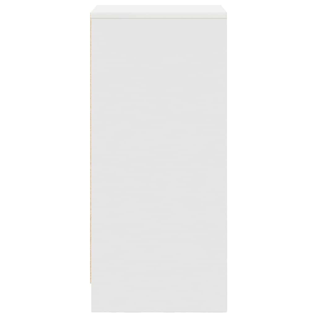 vidaXL Komoda Biała 37,5x35x99 cm Drewno klejone