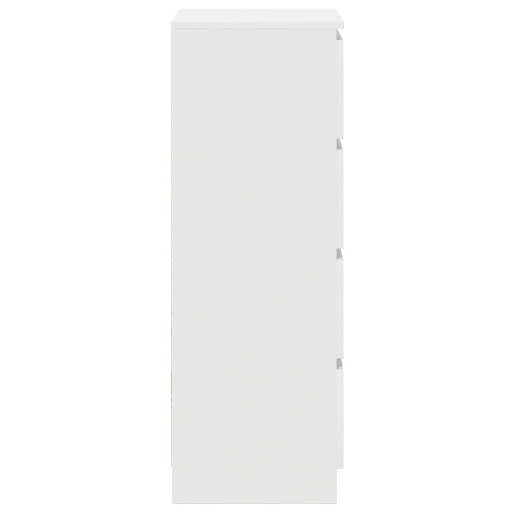 vidaXL Komoda Biała 37,5x35x99 cm Drewno klejone