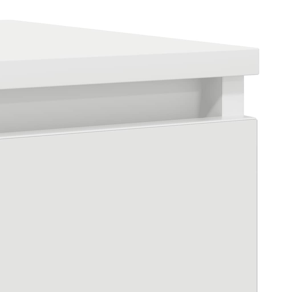 vidaXL Komoda Biała 37,5x35x99 cm Drewno klejone