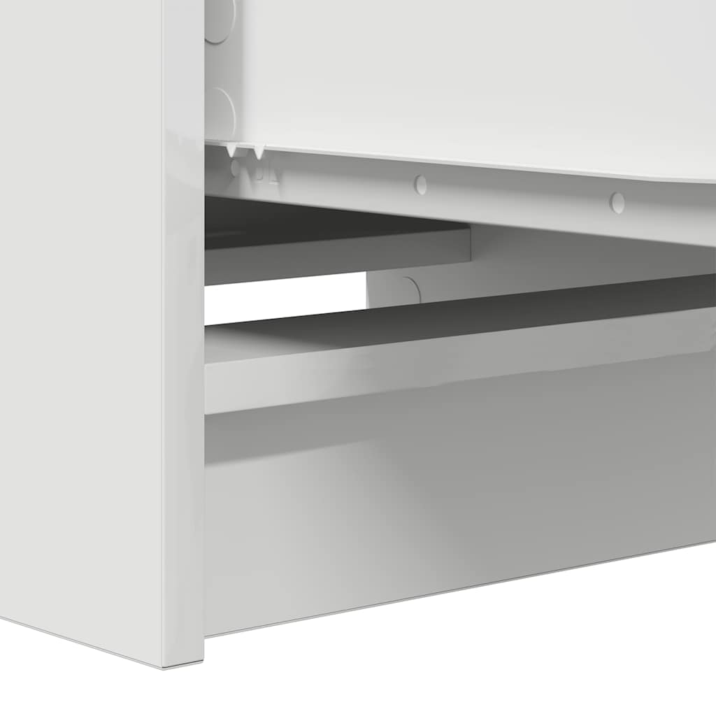 vidaXL Komoda Biała 37,5x35x99 cm Drewno klejone