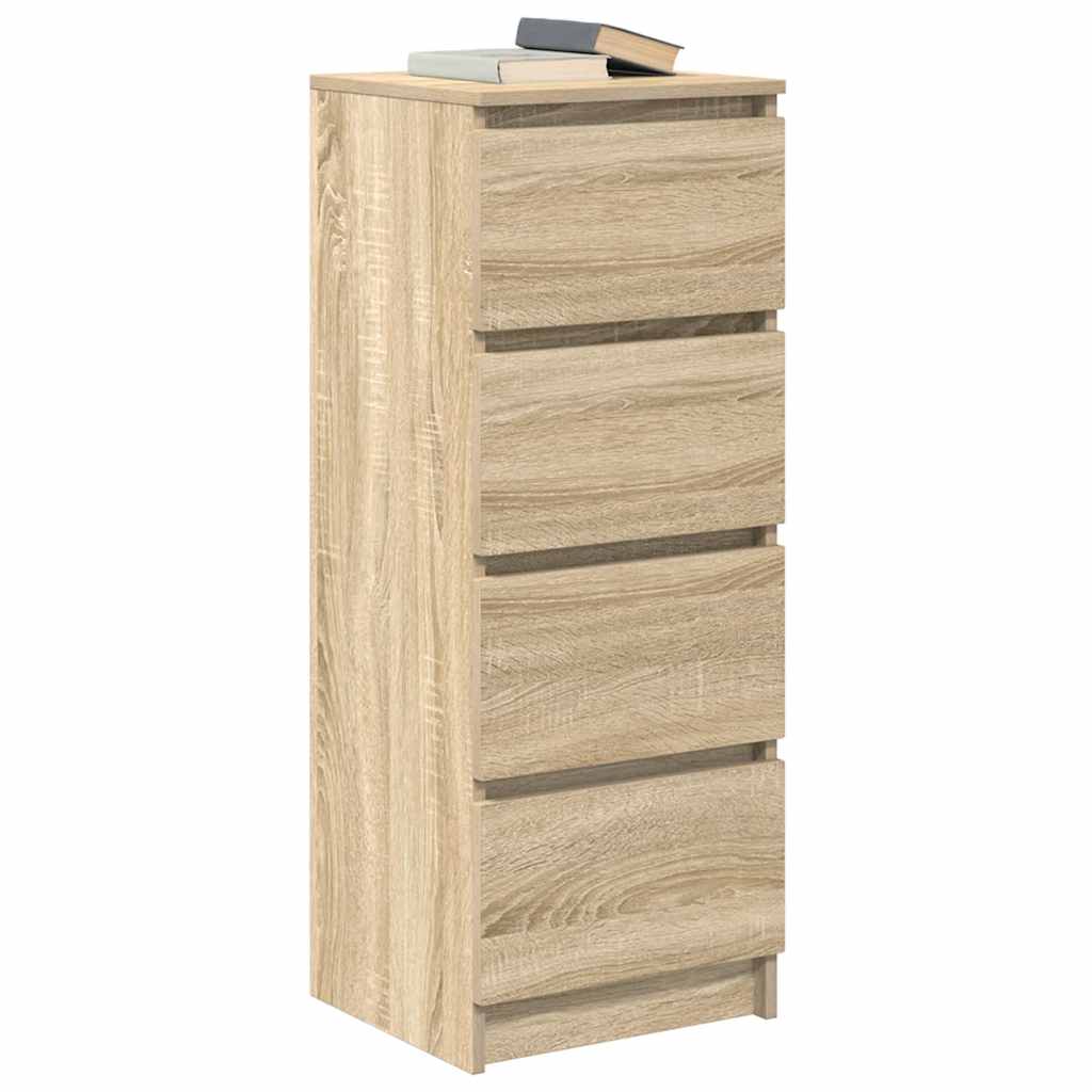 vidaXL Komoda Sonoma Oak 37,5x35x99 cm Drewno klejone