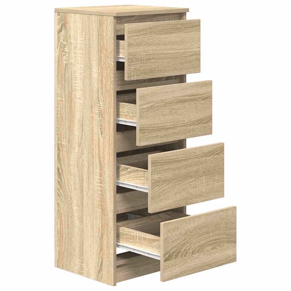 vidaXL Komoda Sonoma Oak 37,5x35x99 cm Drewno klejone