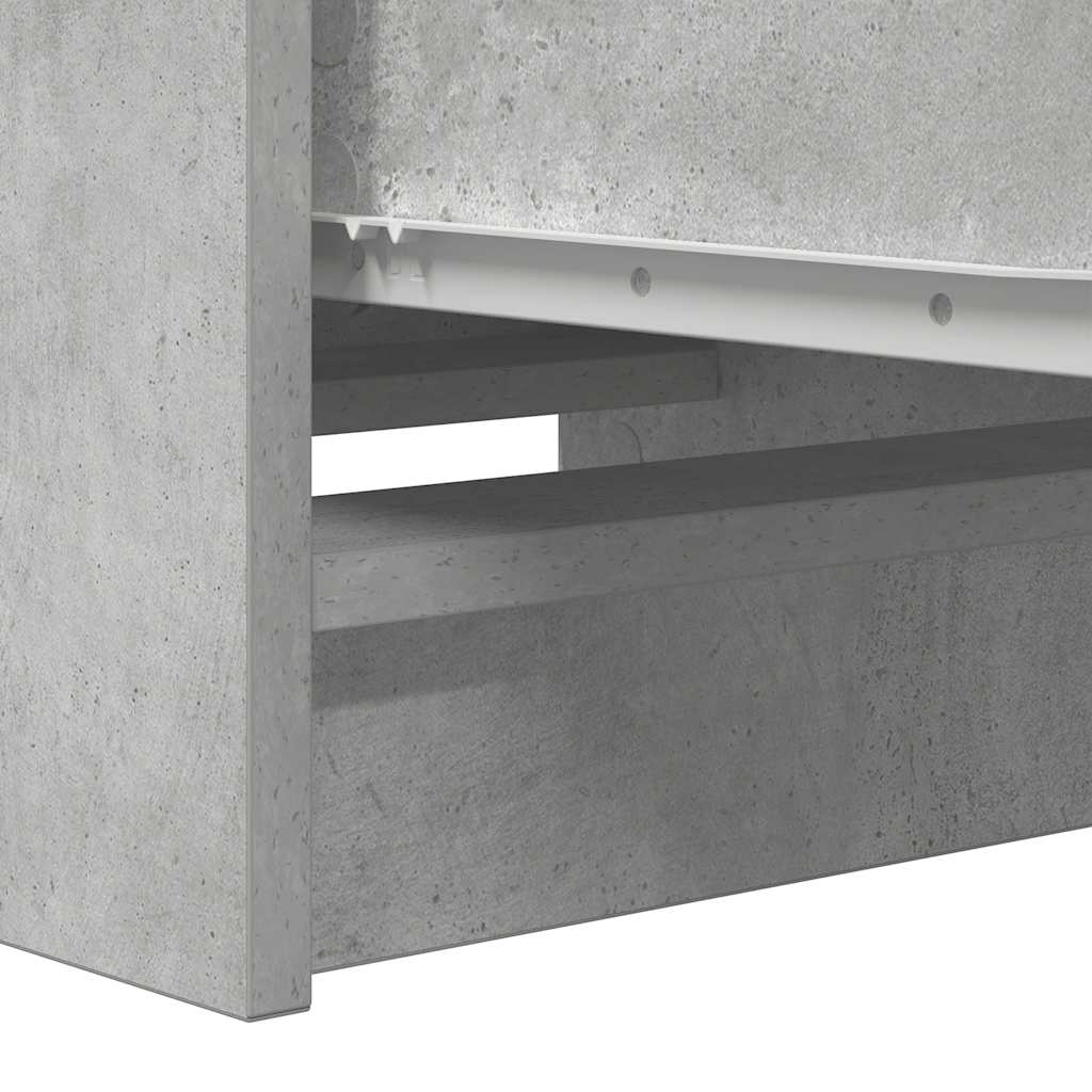 vidaXL Komoda Betonowa Szara 37,5x35x99 cm Drewno klejone