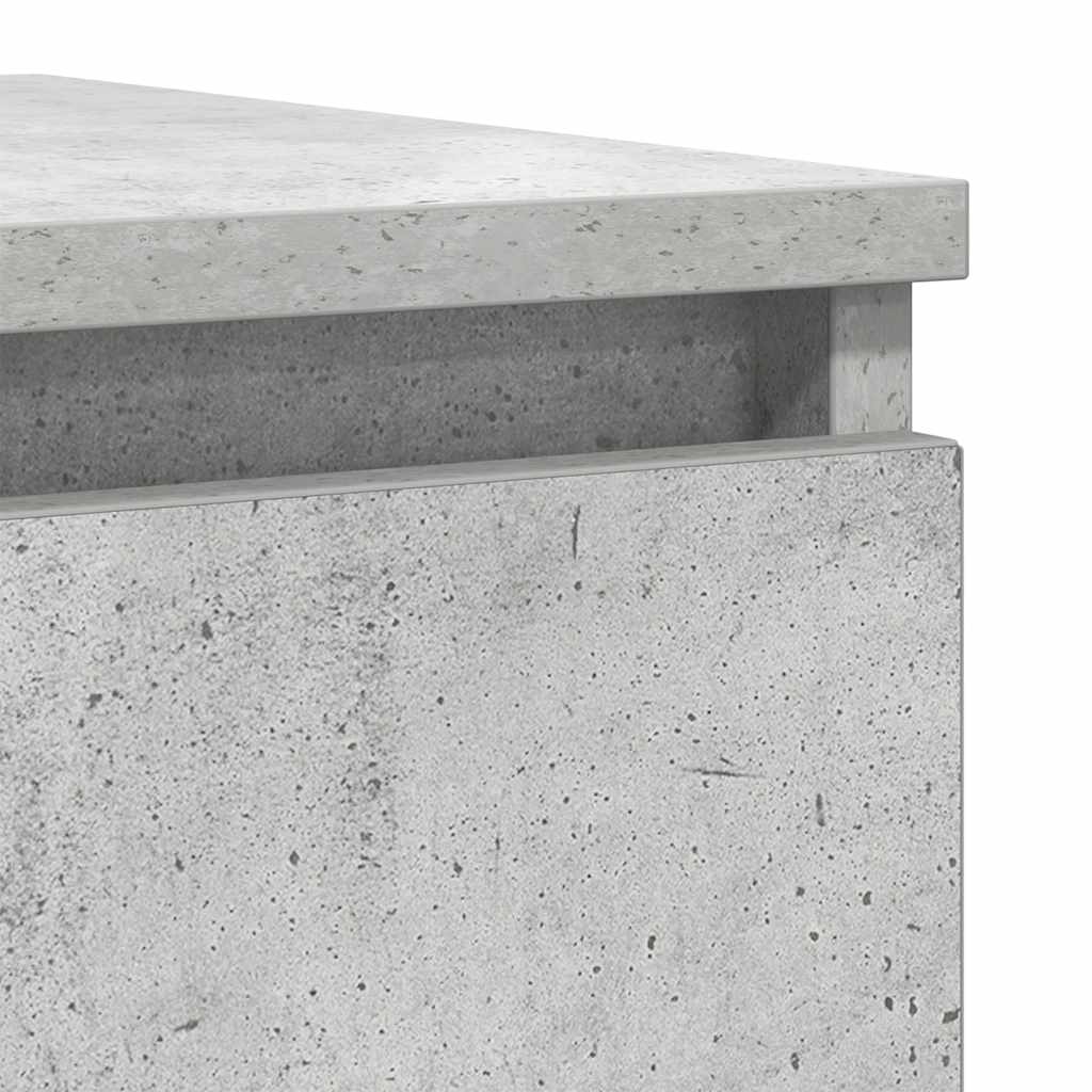 vidaXL Komoda Betonowa Szara 37,5x35x99 cm Drewno klejone