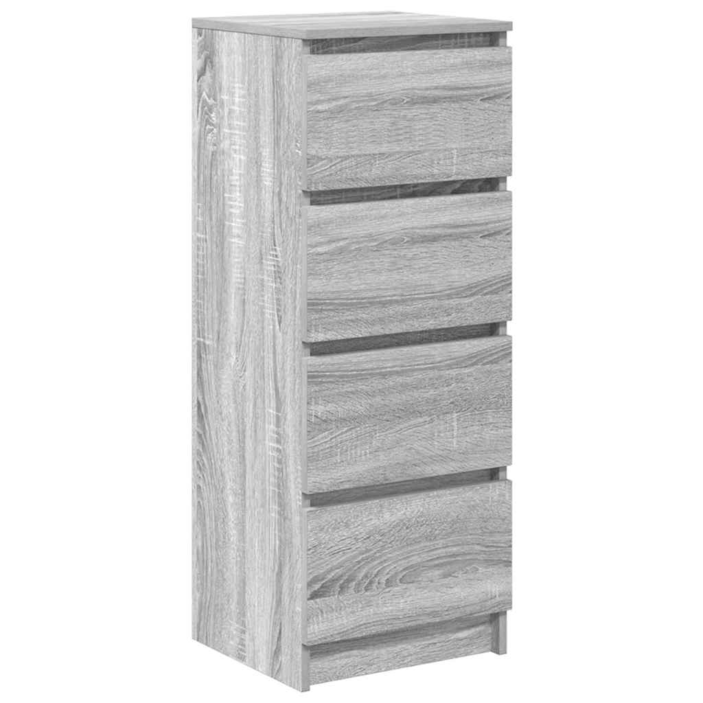 vidaXL Komoda Szara Sonoma 37,5x35x99 cm Drewno klejone