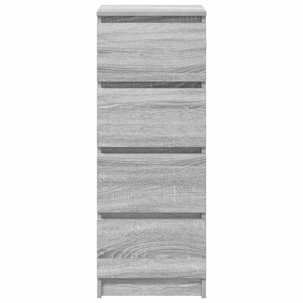 vidaXL Komoda Szara Sonoma 37,5x35x99 cm Drewno klejone