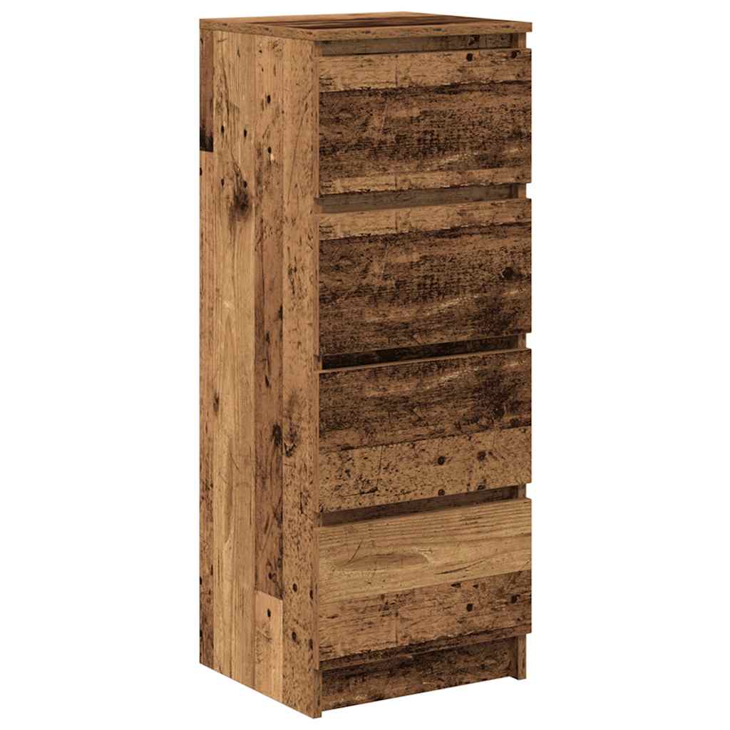 vidaXL Komoda Stare drewno 37,5x35x99 cm Drewno klejone