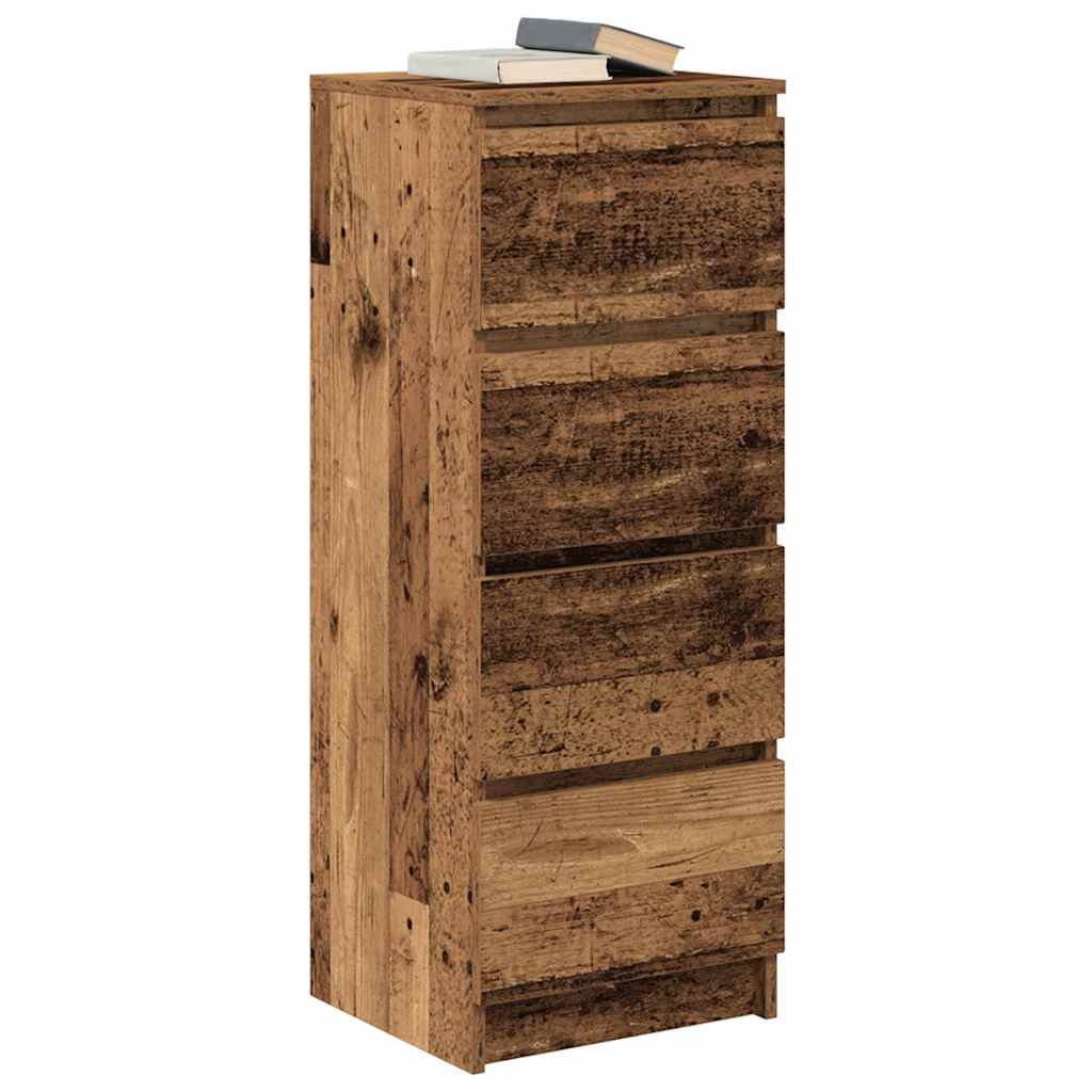 vidaXL Komoda Stare drewno 37,5x35x99 cm Drewno klejone