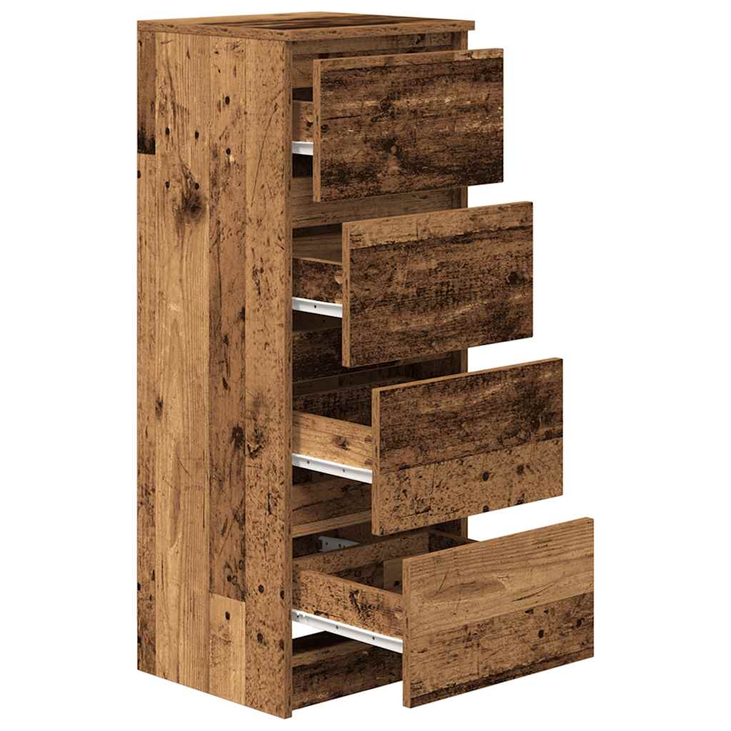vidaXL Komoda Stare drewno 37,5x35x99 cm Drewno klejone