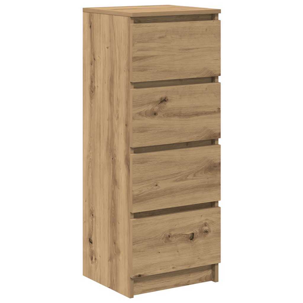 vidaXL Komoda Artisan Dąb 37,5x35x99 cm Drewno klejone