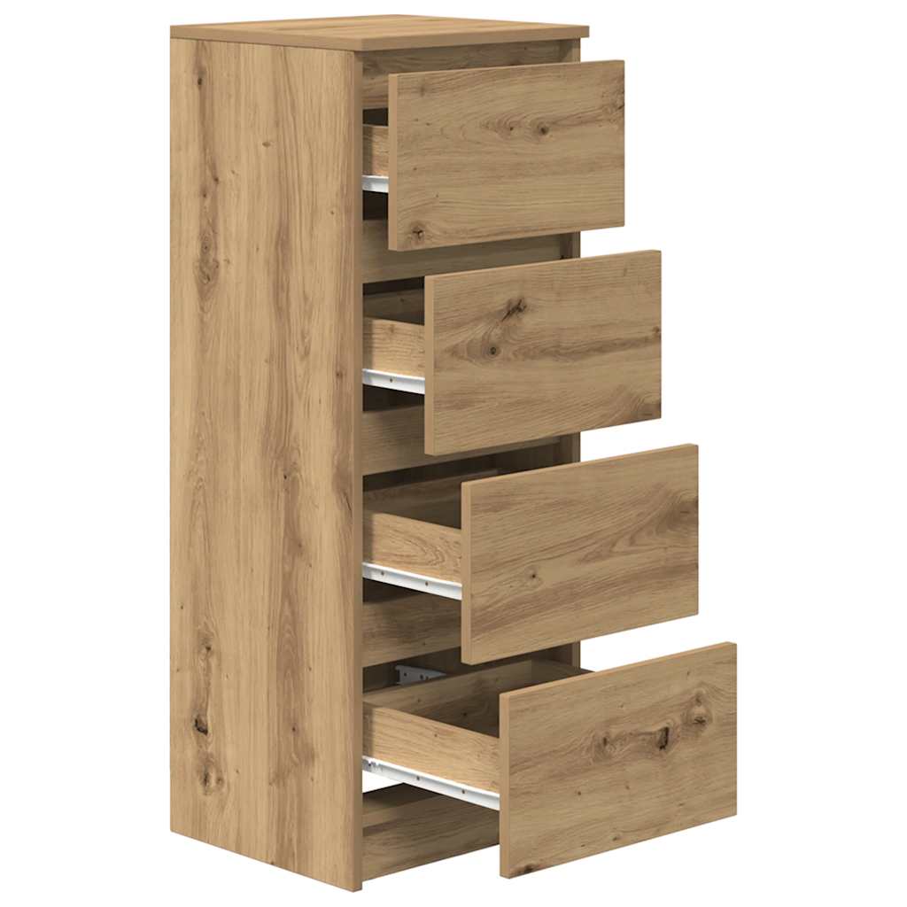 vidaXL Komoda Artisan Dąb 37,5x35x99 cm Drewno klejone
